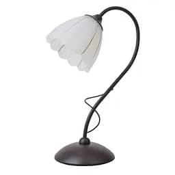 Настільна лампа Brille форма квітка LK-679T/1 E27 BK+FG