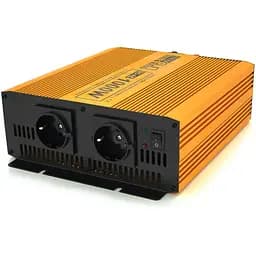 Инвертор напряжения Mexxsun MXSPSW-1000, 24V/220V, 1000W с правильной синусоидой, 2 Shuko, клеммные провода, Q4