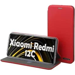 Чехол-книжка BeCover Exclusive для Xiaomi Redmi 12C Burgundy Red (709064)