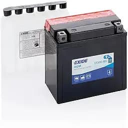 Акумулятор Мото Exide AGM 9Ah (+/-) (120EN) (135х75х139) ETX9C-BS