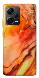 Чехол Demsky Красный коралл мрамор для Xiaomi Redmi Note 12 Pro+ 5G