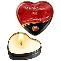 Массажная свеча-сердечко Plaisirs Secrets Peach 35 мл