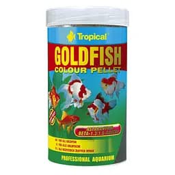 Сухий корм для акваріумних риб Tropical в гранулах Goldfish Color Pellet 250 мл для золотих рибок