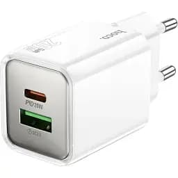 Сетевое зарядное устройство Hoco N46 Glorious PD20W+QC3.0 charger(EU) Белый