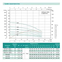 Свердловинний насос SHIMGE 4SP(m) 2/22-1.1 кВт, Н 162(124)м, Q 55(30)л/хв, Ø96 мм + кабель 3 м - мініатюра 2