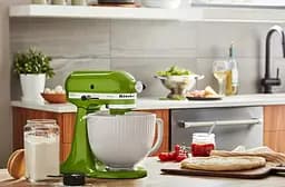Чаша KitchenAid 5KSM2CB5PCC керамічна, з ручкою, текстурована 4.7 л біла (5KSM2CB5PCC) - мініатюра 5