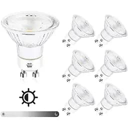 Светодиодные лампы Albrillo GU10 5 Вт, 400 люмен, холодный свет 3000 К, эквивалент галогенной лампы 40 Вт