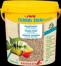 Сухий корм Sera Cichlids Sticks Nature для цихлід та інших великих риб палички 10000 мл 2 кг