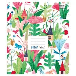Набор тетрадей ученических Interdruk Premium Botanique 2 А5 в клетку 12 листов 4 шт. (354396-4)