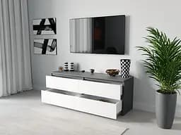 ТБ тумба Moreli ST-223 Ш1400/В530/Г400 Антрацит-Білий - мініатюра 2