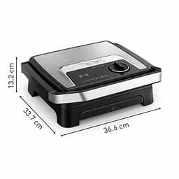 Гриль Tefal притискний Inicio Classic 2000Вт метал чорний (GC272D10) - мініатюра 3