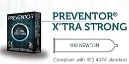 Презервативи Preventor X'tra Strong ваніль 3 шт - мініатюра 2