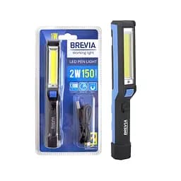 Ліхтар інспекційний Brevia LED Pen Light 2W COB+1W LED 150lm 900mAh microUSB(11220)
