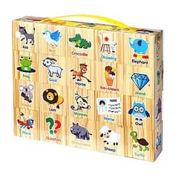 Детский игровой набор кубиков "Животные" Bambi K13806 в наборе 20 штук