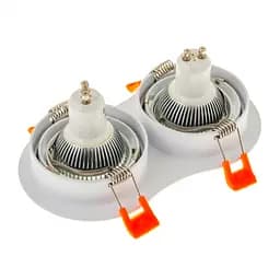 Світильник врізний поворотний Brille HDL-DT 108/2 MR16 WH 36-247 - мініатюра 8