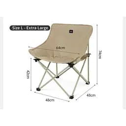 Стілець складаний Naturehike Stellaluna T01 CNH23JU13002, L, бежевий - мініатюра 2