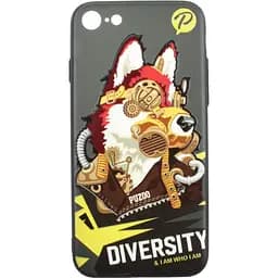 Чохол-накладка PUZOO TPU with UV Printing Punk Phone iPhone 7/8/SE 2020 Black