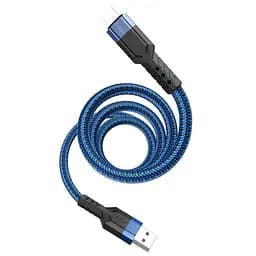 Кабель Hoco Lightning charging data cable U110, 120 см синий 6931474770578