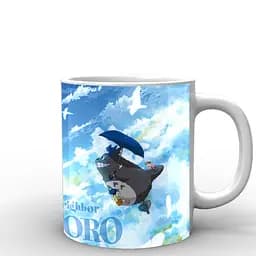 Кухоль GeekLand Мій сусід Тоторо My Neighbor Totoro Тоторо літає NT.02.018 330 мл білий