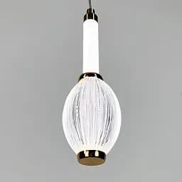 Золотой светодиодный подвес на 3 световых режима 22х7 см | Line F | Ст. AA344/1 AB