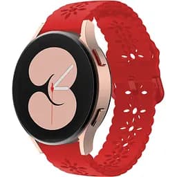 Ремінець для Amazfit GTR 42mmGTR MiniGTR Lite 42mm - червоний ширина кріплення 20мм силікон Watchbands Flower (W31-3WB30721048)