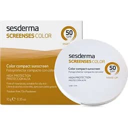 Компактна сонцезахисна пудра для обличчя Sesderma Screenses SPF 50 Light, 10 г