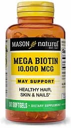 Вітаміни та мінерали Mason Natural Mega Biotin 10000 mcg, 50 капсул