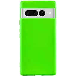 Чохол TPU GETMAN Liquid Silk для Google Pixel 7 Pro Салатовий / Neon Green