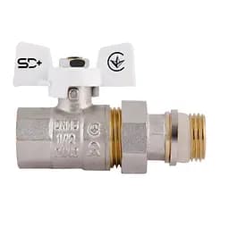 Кран кульовий з американкою SD з антипротіканням прямий 1/2"зв PN40 SD900NW15PN40 - мініатюра 4