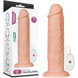 Реалистичный вибратор Lovetoy 28 см телесный