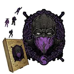 Пазл деревяний Мортал Комбат Рейн, А5, Картонна коробка 35 елементів