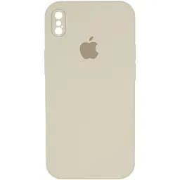 Чохол Epik Silicone Case Square Full Camera Protective AA для Apple iPhone X/XS 5.8 Бежевий/Antique White