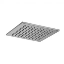 Верхній душ Paffoni Syncro Quadro 200x200xh8 мм з тримачем 400 мм steel ZSOF075ST + ZSOF063ST, Нержавіюча сталь - мініатюра 2
