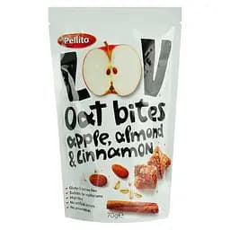 Вівсяні снеки Pellito з яблуком корицею та мигдалем 70 г