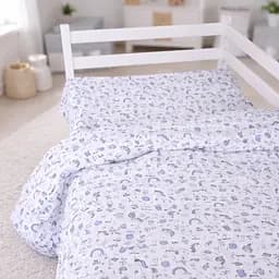 Пододеяльник бязь MirSon Kids Time Tiny Unicorn blue 160х220 см (2200012578827)