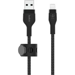 Кабель Belkin Boost Up Charge Pro Flex USB-A to Lightning 1m Black (CAA010BT1MBK) [158809]