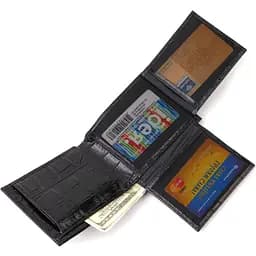 Чоловічий шкіряний гаманець Canpellini 12х9.6х2 см acs0025592 - мініатюра 5