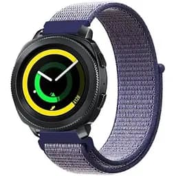 Ремінець BeWatch 22мм нейлоновий липучка для Xiaomi Amazfit Stratos/Pace/GTR 47/GTR 2 Темно Синій (1021398)