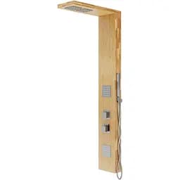 Душова панель Corsan Basti bamboo хром з термостатом B002TCH