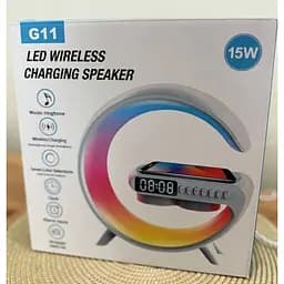 Світильник з бездротовою зарядкою для телефону 15W G11 Bluetooth RGB - мініатюра 9