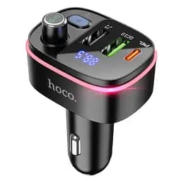 Автомобильный адаптер HOCO Fast car BT FM transmitter E62 2USB и 1Type-C 20W