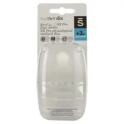 Соска силіконова симетрична Suavinex, 3+ міс., 2 шт. (307043)