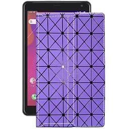 Чехол StatusCASE из экокожи для планшета Prestigio Q Pro Фиолетовый ромб