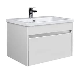 Тумба Мойдодир Prime 60-А з умивальником Como 60 підвісна Білий