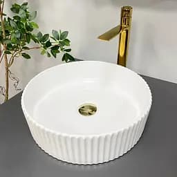 Умивальник VBI Brindisi M white накладний VBI-014102, Білий