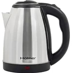 Електрочайник Holmer HKS-1210, сріблястий, 1500W, 1.8 л, дисковий, метал, світловий індикатор, захист від перегріву