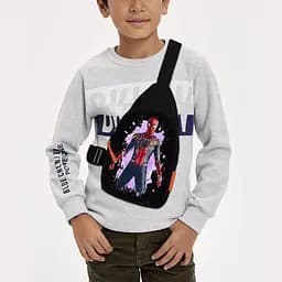 Сумка через плече дитяча Людина-павук 29х17 см сумка слінг для хлопчика (02272)