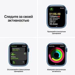 Смарт-годинник Apple Watch S7 45 BLUE AL ABY SP GPS-RUS (Grade C) Seller Refurbished - мініатюра 5