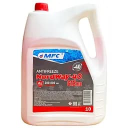 Антифриз МФК NordWay G12 червоний -40 °C (-24 ºC) 8.87 кг