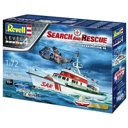 Збірна модель Revell Катер Arkona та вертоліт Sea King mk 41 рівень 4 масштаб 1:72, 311 деталей (RVL-05683)